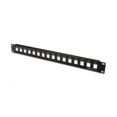 Modulární patch panel 19"/16port, 1U, neosazený