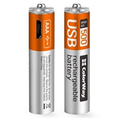 Colorway nabíjecí baterie AAA 400mAh/ micro USB/ 1.5V/ 2ks v balení