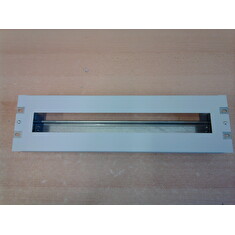 19" instalační panel s DIN lištou 3U šedá