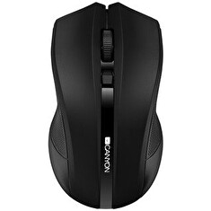 CANYON myš optická bezdrátová MW-5, nastavitelné rozlišení 800/1200/1600 dpi, 4 tl, USB reciever, černá