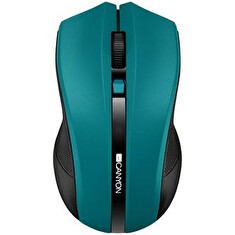 CANYON myš optická bezdrátová MW-5, nastavitelné rozlišení 800/1200/1600 dpi, 4 tl, USB reciever, zelená