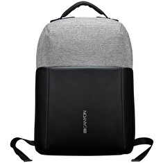 CANYON BP-9 batoh proti krádeži, pro 15.6" – 17" notebook, integrovaný USB konektor, černo-šedá