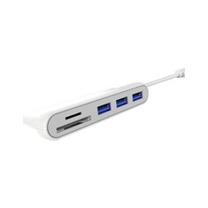 PREMIUMCORD USB3.1 Typ-C hub 3x USB3.0 + čtečka SD karet