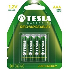 TESLA nabíjecí baterie AAA Ni-MH 800mAh (HR03, mikrotužková, blister) 4 ks