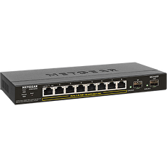 NETGEAR, 8-PORT GIG SMART SWITCH POE 2xSFP