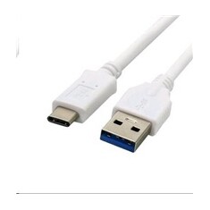 Kabel C-TECH USB 3.0 AM na USB-C kabel (AM/CM), 1m, bílý