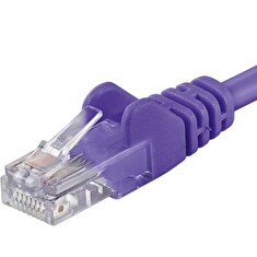 PremiumCord Patch kabel Cat6 UTP, délka 3m, fialová