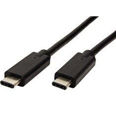 PremiumCord USB-C kabel ( USB 3.2 generation 2x2, 3A, 20Gbit/s ) černý, 1m