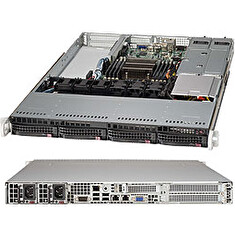 SUPERMICRO 1U chassis 4x 3,5" HS SAS/SATA, 2x500W (80PLUS Platinum), WIO, X11