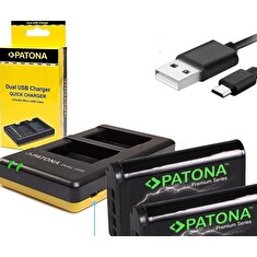 PATONA nabíječka Foto Dual Quick Sony NP-BX1 + 2x baterie 1090mAh USB