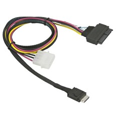 Supermicro 75cm OCuLink to PCIE U.2 with Power Cable (CBL-SAST-1011)