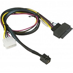 Supermicro 55cm MiniSAS HD SFF-8643 to U.2 PCIE SFF-8639 with Power Cable