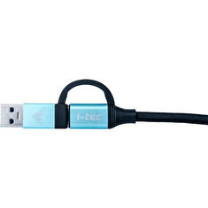 i-tec propojovací kabel USB 3.1 (Type-C) na USB 3.1 (Type-C) s USB 3.0 adaptérem, 1m