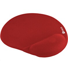 Podložka pod myš gelová C-TECH MPG-03, červená, 240x220mm