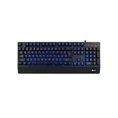 C-TECH Klávesnice KB-104BK, USB, 3 barvy podsvícení, černá, CZ/SK