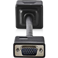 NEDIS rozbočovač kabel VGA/ 1x VGA (M) - 2x VGA (F)/ 20cm/ černý