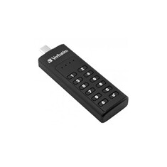 VERBATIM USB C 3.1 Drive 128 GB - Keypad Secure (R:160/W:150 MB/s) GDPR