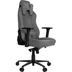 AROZZI herní židle VERNAZZA Soft Fabric Ash/ povrch Elastron/ popelavá