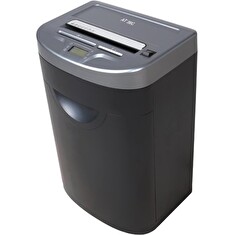 AT skartovač AT-36C/ řez 2x10 mm/ prac. šíře 230 mm/ kapacita 15 listů/ objem koše 35 l/ stupeň utajení P5/ šedo-černý