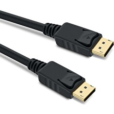 PremiumCord DisplayPort 1.4 přípojný kabel M/M, zlacené konektory, 2m