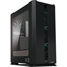 Zalman skříň X3 BLACK / Middle tower / ATX / USB 3.0 / USB 2.0 / průhledná bočnice