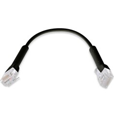 Ubiquiti UniFi Ethernet Patch Kabel - délka 0,22m, Cat6, černý