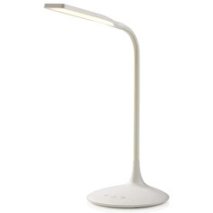 Nedis LTLG3M1WT2 - Stmívatelná LED Stolní Lampa | Dotykové ovládání | 3 režimy svícení | Nabíjecí baterie | 250 lm