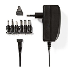 Nedis ACPA007 - Univerzální napájecí adaptér | 3/4,5/6/7,5/9/12 V DC | 2,25 A