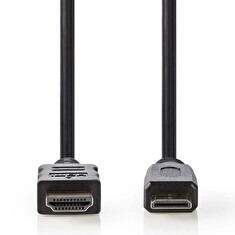 Nedis CVGP34500BK30 - Kabel High Speed HDMI™ s Ethernetem | Konektor HDMI™ - HDMI™ Mini Konektor | 3 m | Černá barva