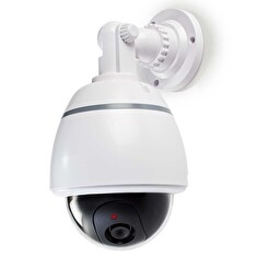 Nedis DUMCD50WT - Atrapa Bezpečnostní Kamery | Kamera s kopulovým krytem | IP44 | Bílá barva