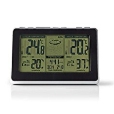 Nedis WEST400BK - Meteostanice | Bezdrátový snímač | Budík | Předpověď Počasí