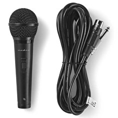 Nedis MPWD25BK - Kabelový Mikrofon | Citlivost: -72 dB +/- 3 dB | 85 Hz – 11 kHz | 5 m