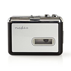 Nedis ACGRU100GY - Přenosný USB Převodník z Kazet na MP3 | s USB Kabelem a Softwarem
