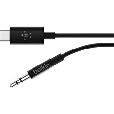 Belkin ROCKSTAR™ USB-C/3,5mm jack kabel, 0,9m, černý