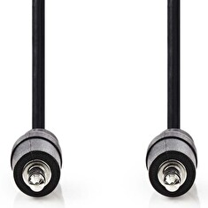 Nedis CAGB22000BK10 - Stereofonní Audio Kabel | 3,5mm Zástrčka - 3,5mm Zástrčka | 1 m | Černá barva