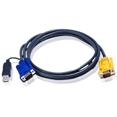 ATEN 5M USB KVM Cable with 3 in 1 SPHD and built-in PS/2 to USB converte