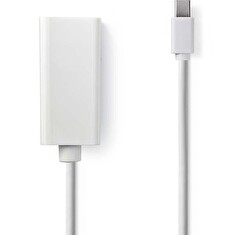 Nedis CCGB37650WT02 - Mini DisplayPort – HDMI Kabel | Mini DisplayPort Zástrčka - HDMI Zásuvka | 0,2 m | Bílá barva