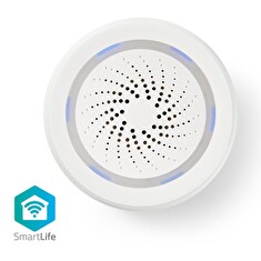 Nedis WIFISI10CWT - Chytrá WiFi Siréna | Alarm nebo Vyzvánění | 85 dB