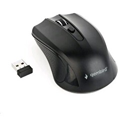 GEMBIRD Myš MUSW-4B-04, černá, bezdrátová, USB nano receiver