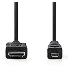 Nedis CVGB34700BK20 - Kabel High Speed HDMI™ s Ethernetem | HDMI Konektor - HDMI Micro Konektor | 2 m | Černá barva