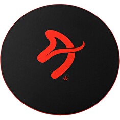 AROZZI Zona Floorpad Red/ ochranná podložka na podlahu/ kulatá 121 cm průměr/ černá s červeným logem