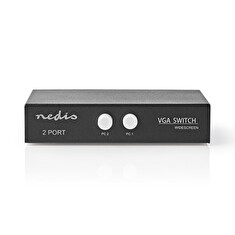 Nedis CSWI5902BK - 2portový | VGA Přepínač | Černý