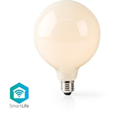 Nedis WIFILF11WTG125 - Wi-Fi Chytrá LED Žárovka | E27 | 125 mm | 5 W | 500 lm | Teplá Bílá, F