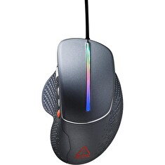 CANYON herní myš APSTAR, 6 programovatelných tlačítek, senzor Sunplus, až 6400 DPI, opletený kabel,RGB podsvícení, šedá