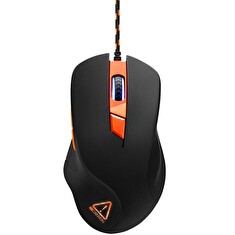 CANYON Herní myš ECLECTOR, 6 programovatelných tlačítek,senzor Pixart, až 3200 DPI,opletený kabel,RGB podsvícení,černá