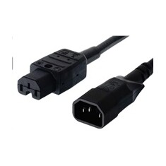 PREMIUMCORD Kabel napájecí 230V prodlužovací 2m (konektory IEC320 C14 - C15)