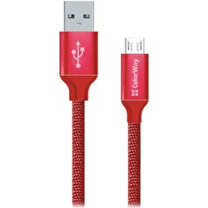 Colorway Datový Kabel Usb / Micro Usb/ 1m/ 2.1A/ Červený