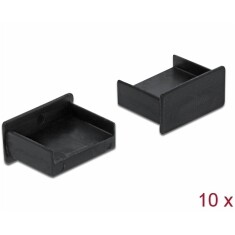 Delock Prachová záslepka pro USB Type-A samice samice bez uchopení 10 kusu cerná