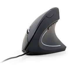 GEMBIRD Myš MUS-ERGO-01, ergonomická, černá, USB