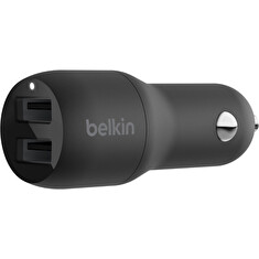 Belkin BOOST CHARGE™ 24W Duální USB-A nabíječka do auta, černá